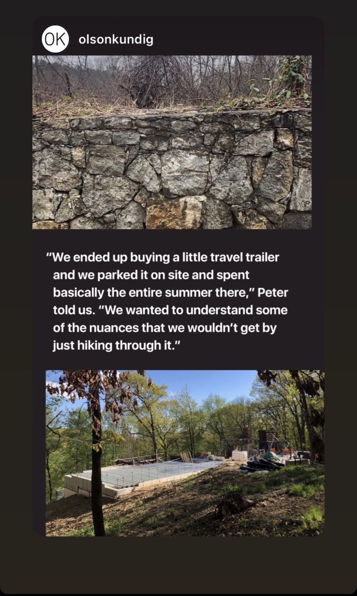 Olson Kundig Instagram story on Garrison House, part 2